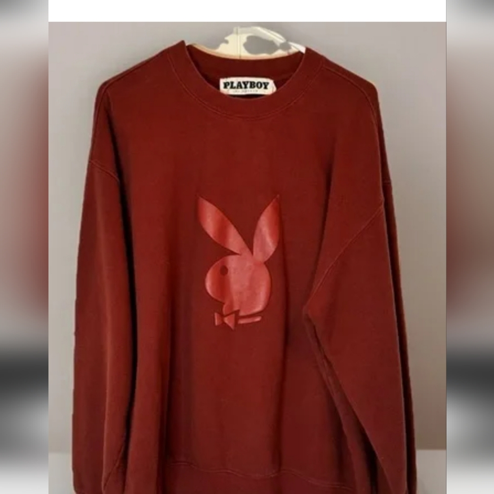 PLAYBOY Burgundy Crewneck